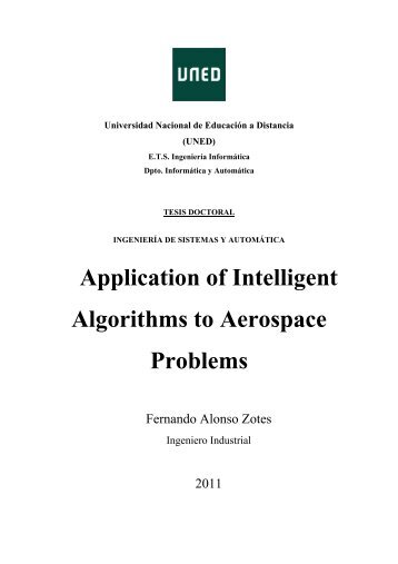 Application of Intelligent Algorithms to Aerospace ... - e-Spacio - UNED