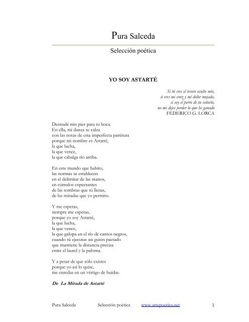 Pura Salceda Rostros y Versos