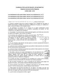 Olimpiada Popular Primaria 09-10 - Matemática