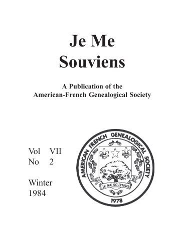 1984-2 - American-French Genealogical Society