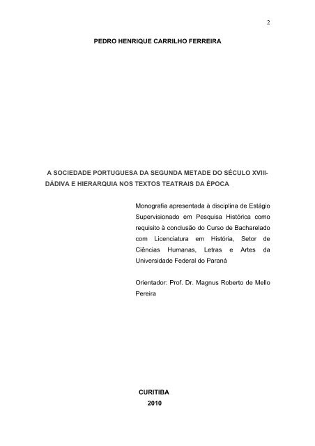 a sociedade portuguesa da segunda metade do século xviii