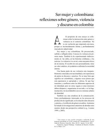 Ser mujer y colombiana - Revista La Manzana de la Discordia ...