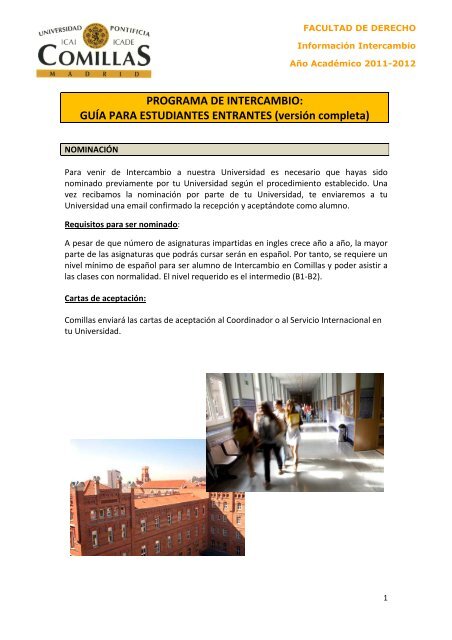 Guía para estudiantes de intercambio entrantes.pdf - Universidad ...