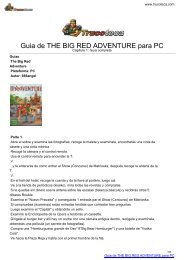 Guia de THE BIG RED ADVENTURE para PC - Trucoteca.com