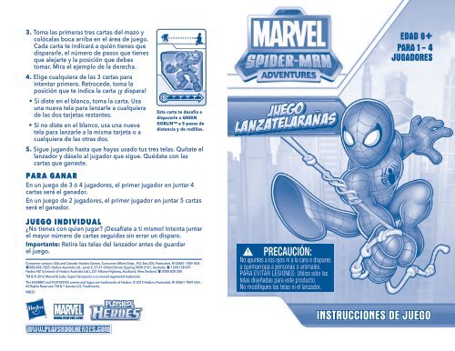 INSTRUCCIONES DE JUEGO - Hasbro