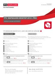 Tarifs PTV Map&Guide desktop