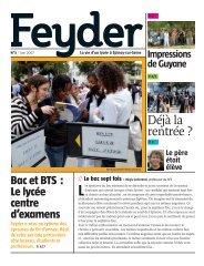 Déjà la rentrée ? - Lycée Jacques Feyder