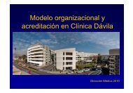 Modelo organizacional y acreditación en Clínica Dávila
