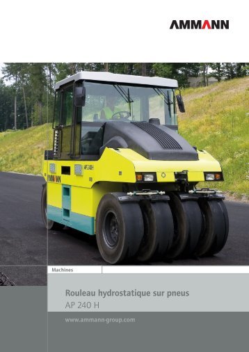 Documentation, Compacteur à pneus AP 240H - Ammann