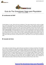 Guia de THE GRANSTREAM SAGA para Playstation - Trucoteca.com
