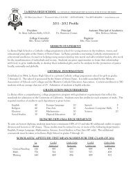 2011-12 Profile - La Reina High School