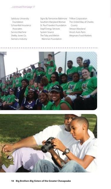 Mentoring Maryland's Future 2012 annual report - Big Brothers Big ...