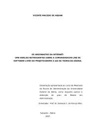 Dissertação - Escola de Administração - Universidade Federal da