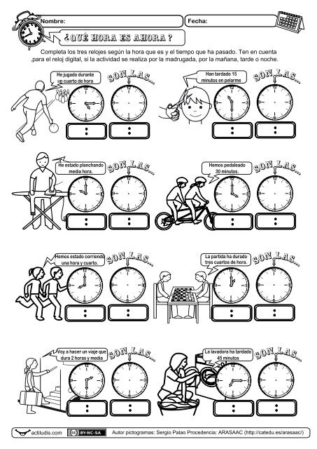Qué hora es ahora 1 - Actiludis