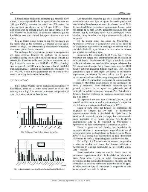 Estudio comparativo de la dureza del agua en el estado Mérida y ...