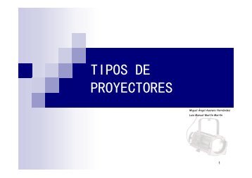 TIPOS DE PROYECTORES