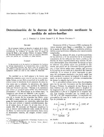 Determinación de la dureza de los minerales mediante la medida ...