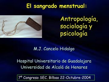 El sangrado menstrual: antropología, sociología y psicología