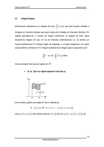 Integrais duplos