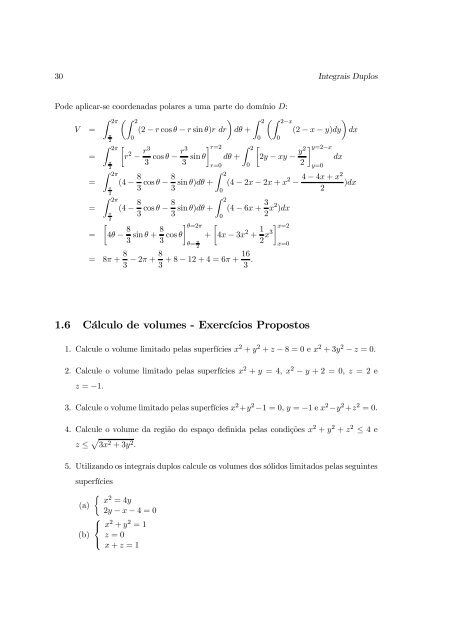 Integrais duplos e de linha