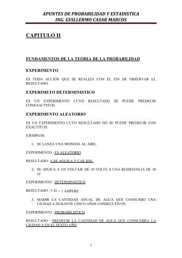 apuntes de probabilidad y estadistica ing. guillermo casar marcos