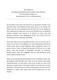 Pressemitteilung als PDF - Amputierten - Initiative eV / Gefäßkranke