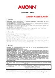 Technical Leaflet AMONN WASSERLASUR