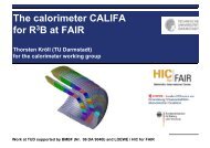 The calorimeter CALIFA for R3B at FAIR - GSI WWW-WIN