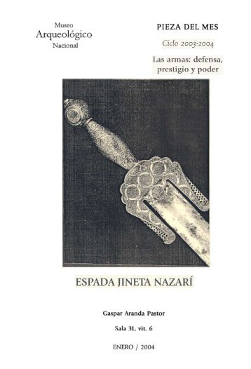 Espada jineta nazarí - Museo Arqueológico Nacional