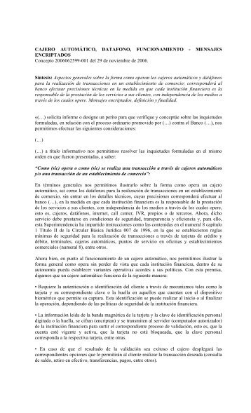 CAJERO AUTOMÁTICO, DATAFONO, FUNCIONAMIENTO ...