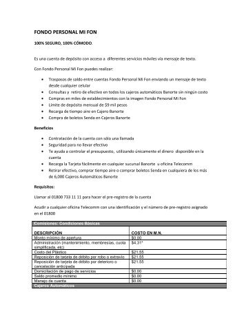 Folleto Informativo - Banorte