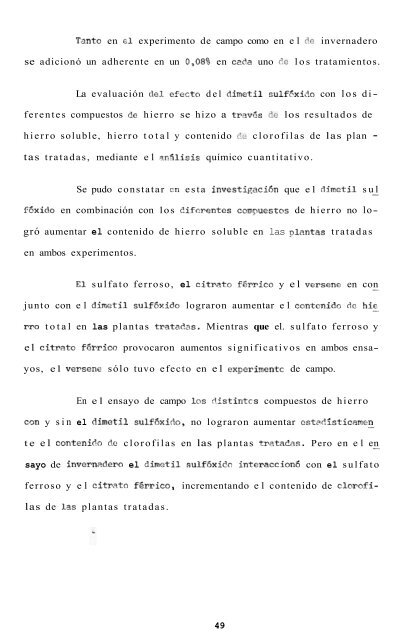 efecto del dmso sobre la , del hierro en el cafeto - SBI-Café