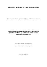 Nutrición y fertilización fosfórica del cafeto - Instituto Nacional de ...