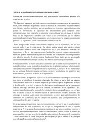 TEXTO 8: Se puede detectar la influencia de Hume en Kant ...