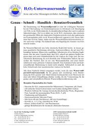 H2o2-Unterwassersonde - AMT Analysenmesstechnik Gmbh