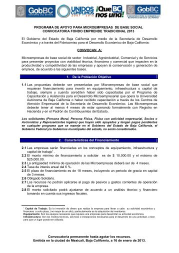 Consultar Convocatoria - Gobierno del Estado de Baja California