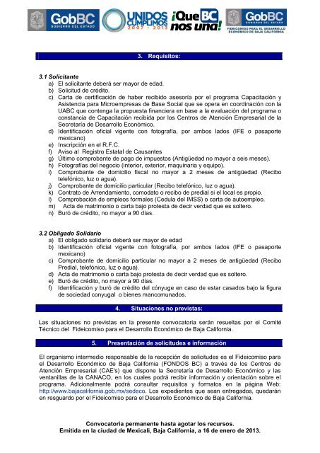 Consultar Convocatoria - Gobierno del Estado de Baja California