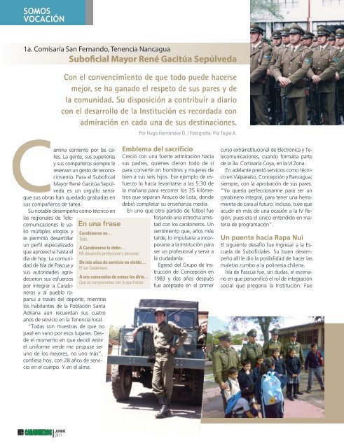 Edición 674 Junio 2011 - Revista Carabineros