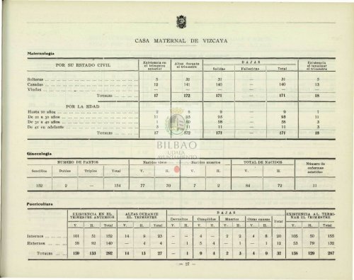 BOLETÍN ESTADÍSTICO DE LA VILLA