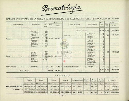 BOLETÍN ESTADÍSTICO DE LA VILLA