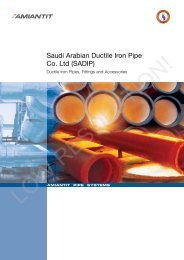 Saudi Arabian Ductile Iron Pipe Co. Ltd (SADIP) - Amiantit