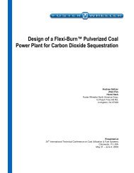 Design of a Flexi-Burn™ Pulverized Coal Power ... - Foster Wheeler