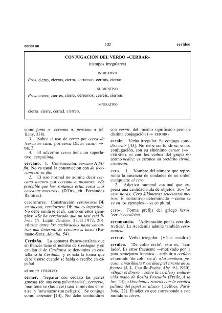 Diccionario de dudas de la lengua española - Intranet CATIE