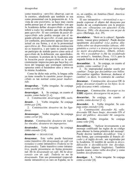 Diccionario de dudas de la lengua española - Intranet CATIE