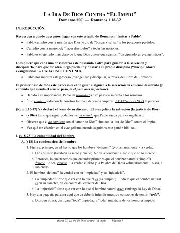 LA IRA DE DIOS CONTRA “EL IMPÍO” - Greg Kedrovsky