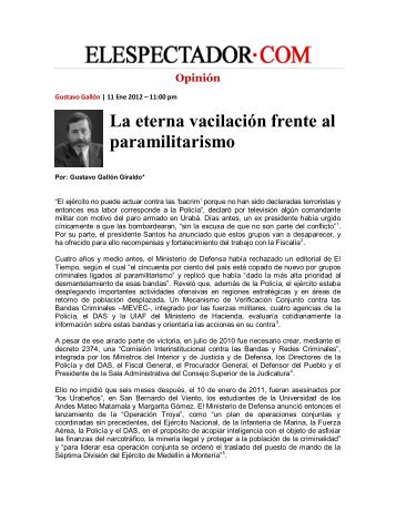 Descargue esta columna en PDF - Comisión Colombiana de Juristas