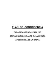 PLAN DE CONTINGENCIA - Dirección General de Salud Ambiental