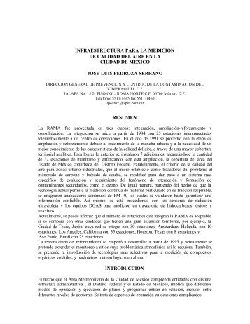 Infraestructura para la medición de calidad del aire en la ciudad de