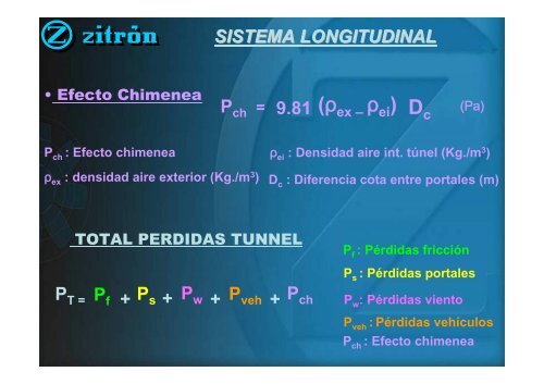 sistema de ventilación longitudinal en un túnel. influencia de un ...