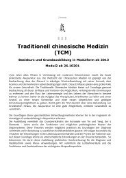 Traditionell chinesische Medizin (TCM)